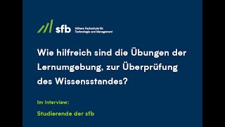 sfb Bildungszentrum Studenteninterviews Selbstlerneinheiten  Teil 3 [upl. by Notsew]