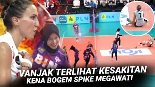 Lihat Pemain Dunia Di Buat Stres  Momen Mega Buat Vanjak Sampai Terpelanting Atasi Spike Mega [upl. by Yro802]