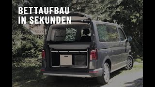 FRED Bettsystem VW T61T6T5 Multivan Camping Bettsystem Camper Ausbau [upl. by Margalit]