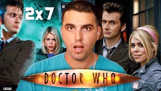 Doctor Who quotThe Idiots Lanternquot Reaction 2x7 First Time Watching [upl. by Nilat450]