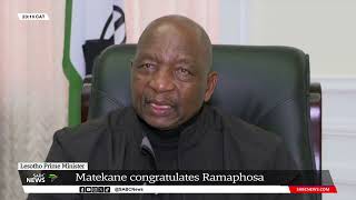 Lesothos Prime Minister congratulates Cyril Ramaphosa [upl. by Eus]