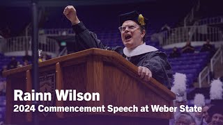 Rainn Wilsons 2024 commencement speech at Weber State University [upl. by Devin]