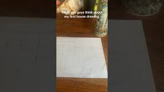 Not sure about my first house drawing fyp viralvideo [upl. by Gnah]