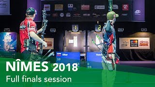 Live Session Recurve and Compound Finals  Nîmes 2018 Indoor Archery World Cup Stage 3 [upl. by Campman]