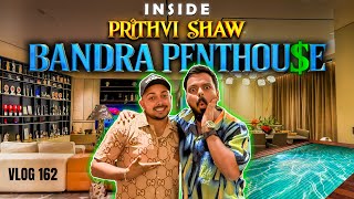 Prithvi Shaw on his New House prank by Virat Kohli meeting Sachin Tendulkar amp Trolling  VLOG 162 [upl. by Rebme]