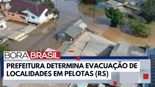 Água invade ruas de Pelotas e regiões da cidade são evacuadas  Bora Brasil [upl. by Achilles]