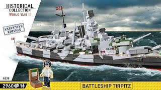 Cobi 4838 Schlachtschiff Tirpitz Speed Build [upl. by Czarra]