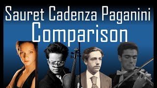 Paganini SHOWDOWN 🎻 ft Hirschhorn Hahn Chua Kim amp more Sauret Cadenza  Paganini Concerto 1 [upl. by Waylen795]