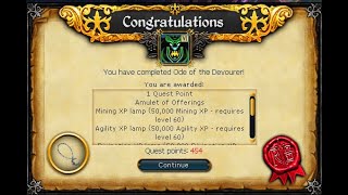 Ode to The Devourer  RS3 Real Time Quest Guide [upl. by Arenat]