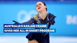 ⛸ Incredible Performance by Kailani Craine  Short Program Highlights  Figure Skating Beijing 2022 [upl. by Assirrec]