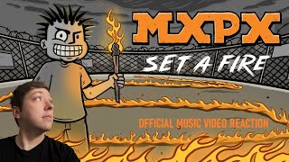 hXc Pokinatcha  MxPx  Set A Fire  Official Music Video Reaction [upl. by Stenger387]