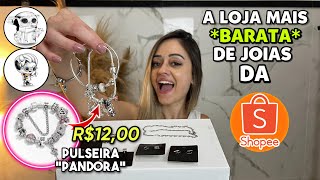 SHOPEE  JÓIAS BANHO DE PRATA E PULSEIRA quotPANDORAquot [upl. by Celeste375]