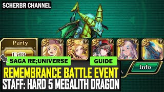 Remembrance Battle Megalith Dragon H5 vs Staff  Romancing SaGa reUniverSe [upl. by Scharff]