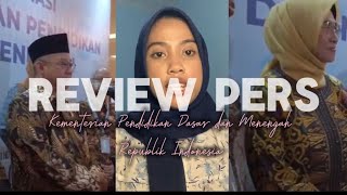 REVIEW CONFERENCE PERSS  Rapat Koordinasi Evaluasi Kebijakan Pendidikan [upl. by Hctub]