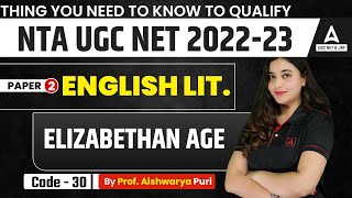 Elizabethan Age  UGC NET Paper 2 English Literature  UGC NET Preparation [upl. by Bissell]