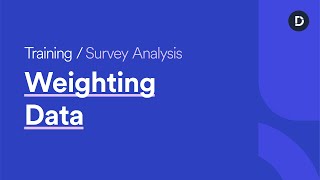 Weighting Data [upl. by Nauqaj]