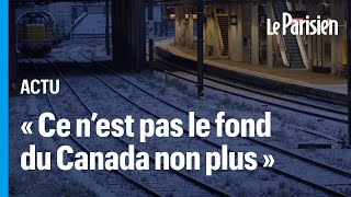 Neige à Paris  « Il n’y a aucun train qui circule on n’est pourtant pas au fond du Canada quot [upl. by Cleon]