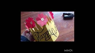 Birthday crown decoration ideas short [upl. by Ofilia]