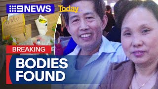 Man charged with double murder of couple found dead inside Sydney burger shop  9 News Australia [upl. by Sivra]