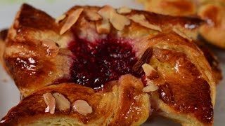 Danish Pastry Recipe Demonstration  Joyofbakingcom [upl. by Anem]