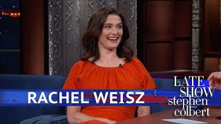 Rachel Weisz Makes Baby News On The Late Show [upl. by Adolph372]