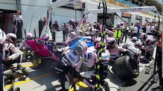 Racing Point F1 Team Pit Stop Practice  2019 Canadian GP [upl. by Anovahs793]