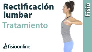 Rectificacion lumbar  Tratamiento con ejercicios y estiramientos [upl. by Sirrot]