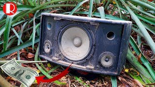 Restoration old broken abandoned speakers – restore ancient antique speaker [upl. by Kirbee552]