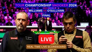 Ronnie OSullivan Vs Mark Williams LIVE Score UPDATE Today 2024 Tour Championship Snooker Final LIVE [upl. by Lunneta563]