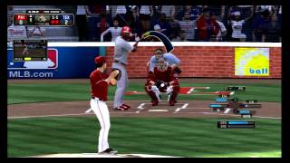 MLB 14 The Show  Phillies  Rangers Exhibition [upl. by Yenaffit]