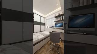 Small bedroom design  smal l room design  house shorts youtubeshorts [upl. by Elhsa]