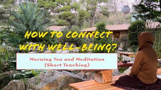 HOW to CONNECT With WELLBEING   Morning Tea and Meditation Short Teaching [upl. by Pyszka803]