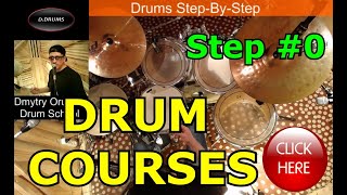 Drum Course 0 • Step By Step • Drum Lesson • Learn To Play Drums For Beginners [upl. by Aitsirk]