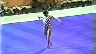 3rd EF USA Mary Lou Retton FX  1984 Olympic Games 19775 [upl. by Eilitan]