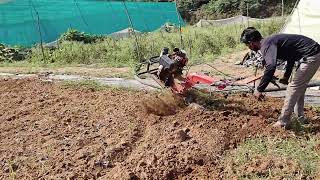 जुताई के लिए छोटा ट्रैक्टर  power weeder tractor  powerweedermachine [upl. by Mungovan]