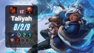 TALIYAH JUNGLE vs GRAGAS  EUW LoL Challenger Patch 144 [upl. by Orfinger809]