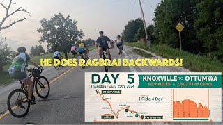 Ragbrai LI 2024  Day 5  Knoxville to Ottumwa [upl. by Helprin351]