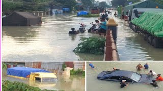 Banyak Kendaraan Terjebak Banjir Bandang Di Jalan Pantura Demak Kudus [upl. by Quintessa]