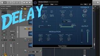 How To Use Tape Delay In Logic Pro X [upl. by Ainatnas]