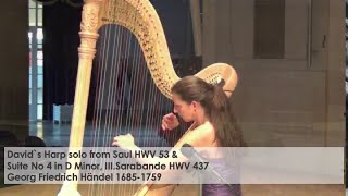 Symphony Davids Harp Solo HWV 53 und Sarabande HWV 437 Georg Friedrich Händel Silke Aichhorn [upl. by Sirromaj]