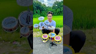 Hip Hop Drums Set Senior Musical Band Instruments with 3 Drums 1 Dish 1 Stool amp Sticks🔥 [upl. by Eelarol370]