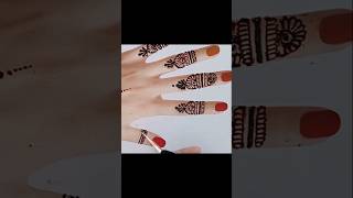 Fingers mehndi designs 🥰 beautiful front fingers mehndi [upl. by Claudianus]