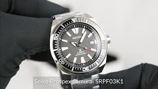 Seiko Prospex Samurai SRPF03K1 [upl. by Wernick]