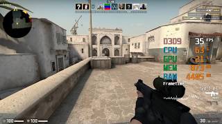 GeForce GT 1030  AMD A67400K  CSGO FPS Test Dust 2 Low [upl. by Gnous405]