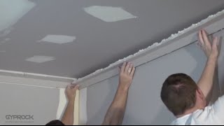 How To Install Plasterboard Part 5 Installing Cornice [upl. by Seagrave901]