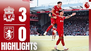 HIGHLIGHTS Szoboszlai scores his FIRST Premier League goal  Liverpool 30 Aston Villa [upl. by Aitekram722]