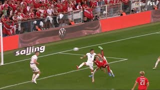 Yussuf Poulsens Stunning Bicycle Kick Denmark vs Serbia  UEFA Nations League 2024quot [upl. by Naharba]