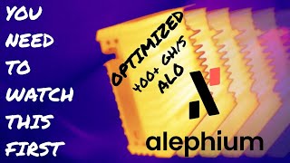 NEW Iceriver AL0 Alephium ASIC SETUP amp OPTIMIZATION GUIDE ALPH mining  profitable [upl. by Stenger]