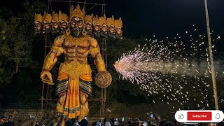 రావణ దహనం  RAVAN KA DAHAN  🧨🏹🔱🕉ravandahan dasara festival vibes ravan vlog viralvideo [upl. by Nonnek]