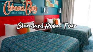 Universals Cabana Bay Beach Resort Standard Room Tour  Universal Orlando Resort [upl. by Ymor]